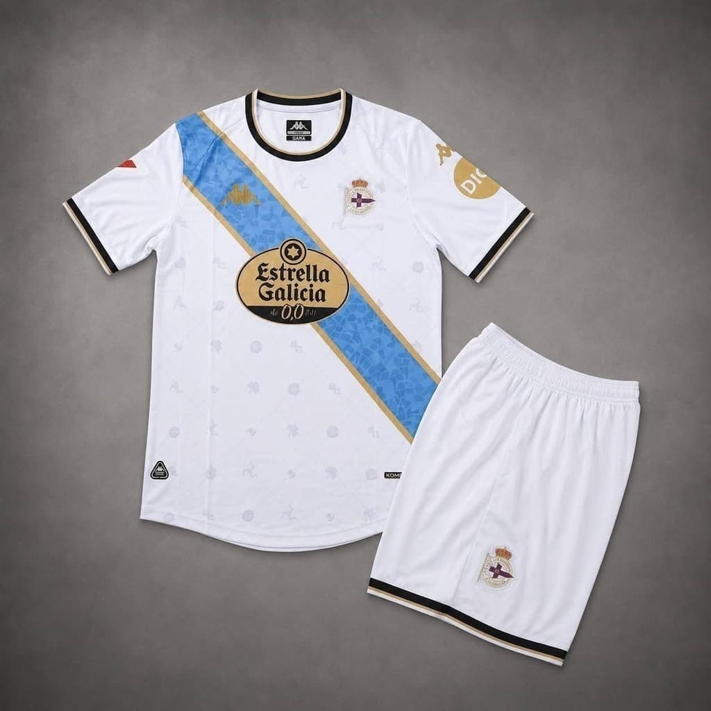 Conjunto Kappa Kombat 2025 Deportivo de La Coruña tercera equipación 2025/26