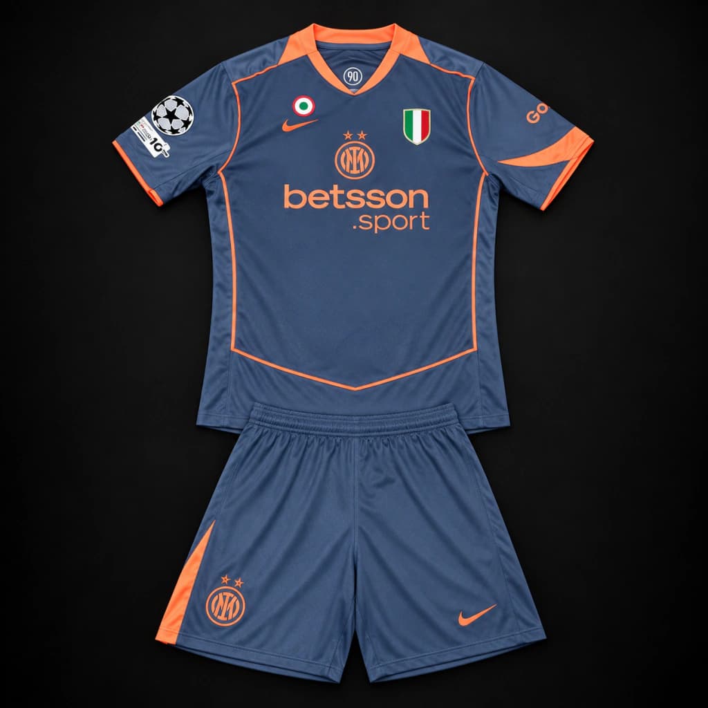 Uniforme de futbol Inter de Milán Nike Total 90, camiseta y short
