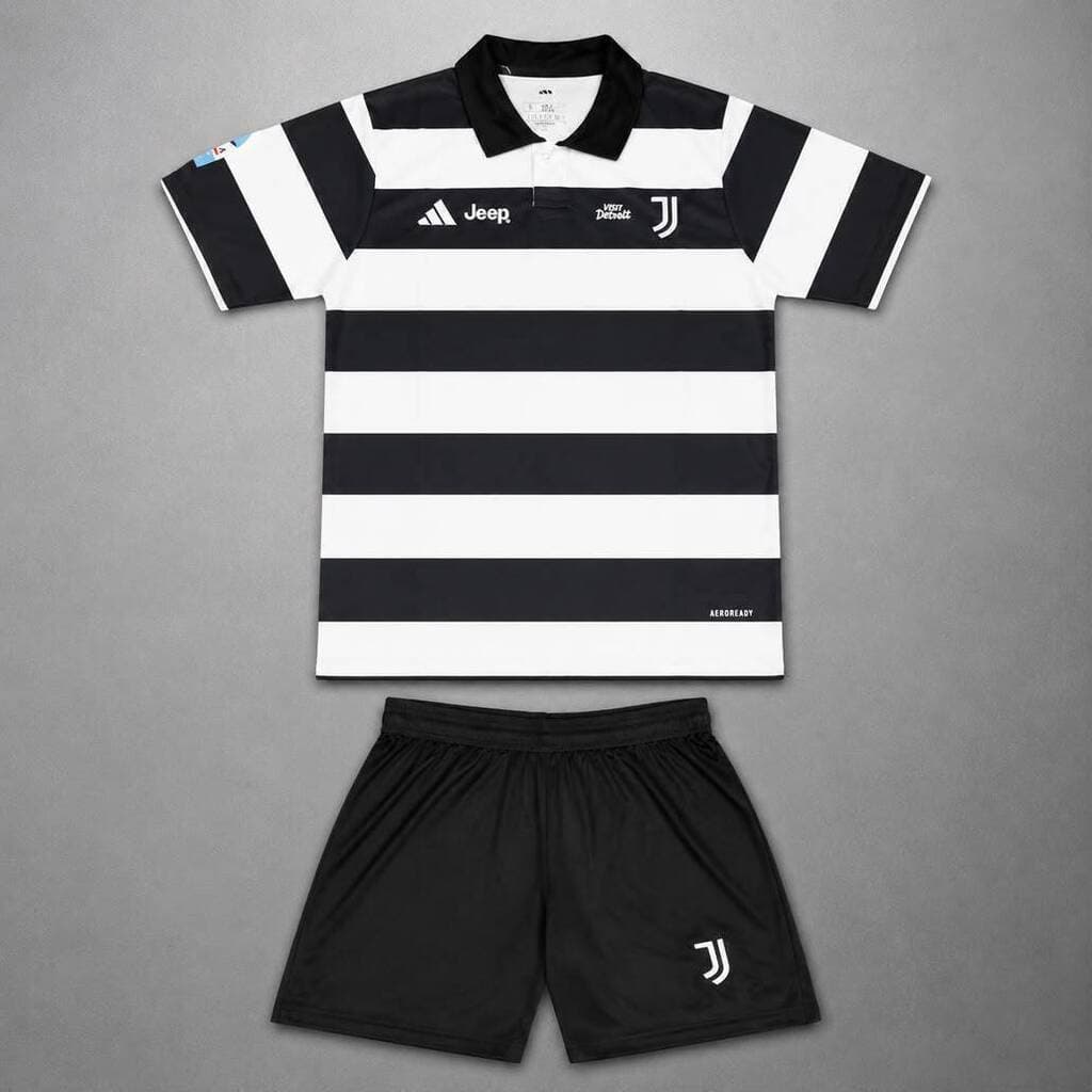 Conjunto Adidas Juventus 2025/26 local con short